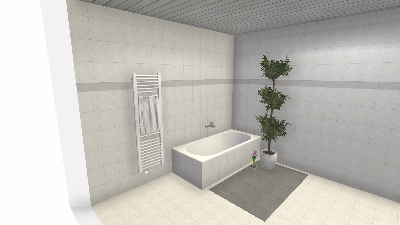 Bad vor dem Umbau mit Badewanne