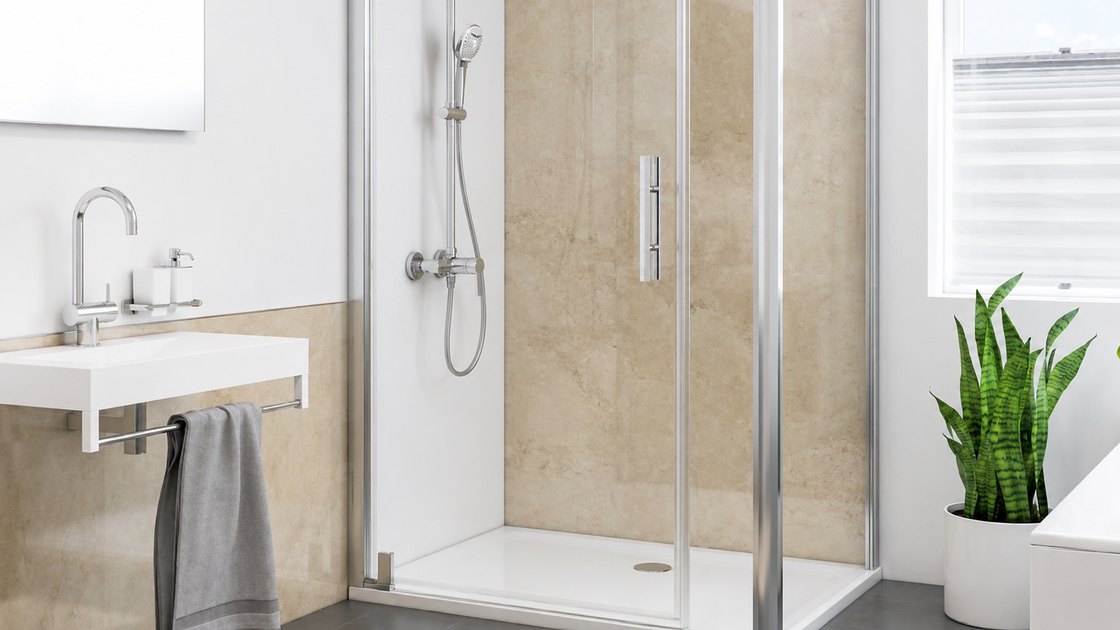 Barrierearmes Bad mit bodengleicher Dusche